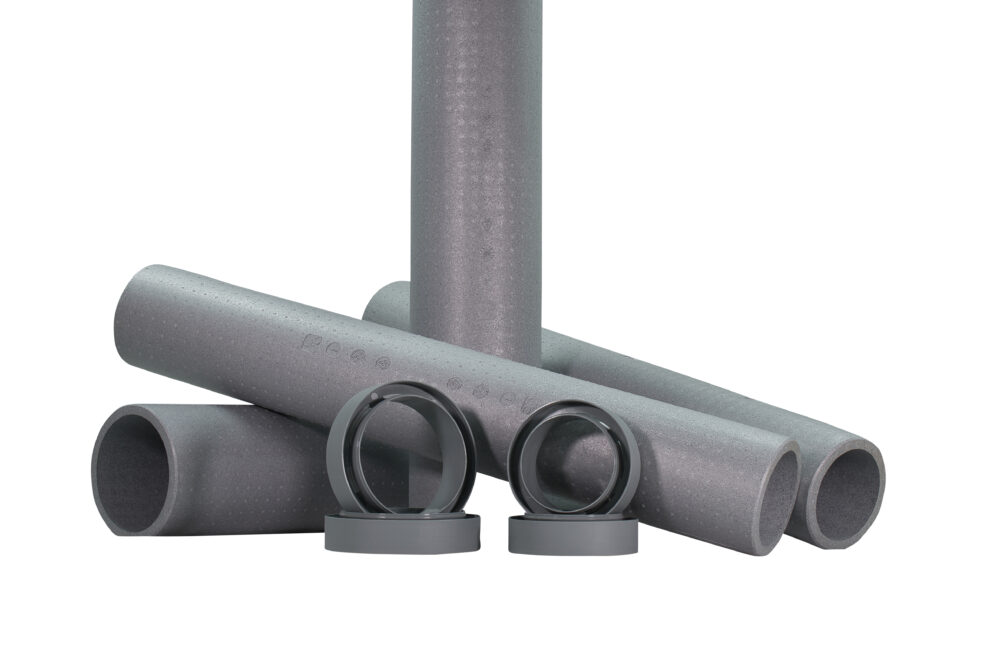 HSV TMP re-design, productie en assemblage van de behuizing, buizen en sockets als hybride oplossing, voor een balansventilatiesysteem.